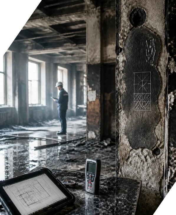 Обследование зданий после пожара в Сосновоборске от 15518 р. | ЭкспертизаРоссия